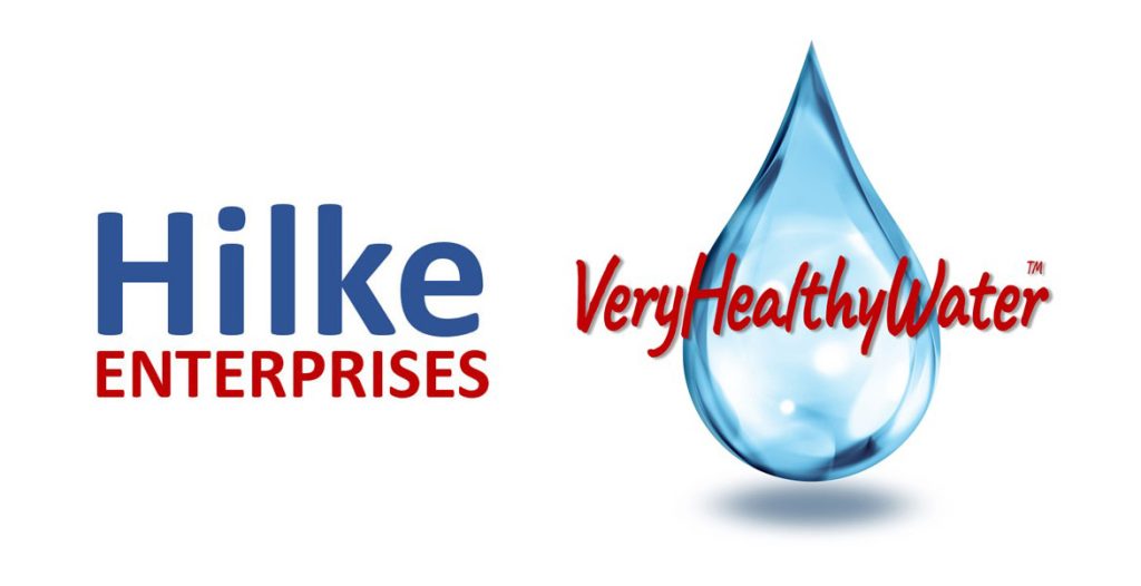 VeryHealthyWater and Hilke Enterprises Logos