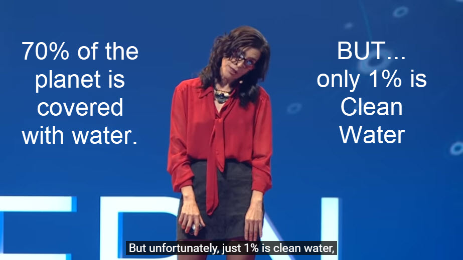 Only 1 Percent is Clean Water - 70 Percent of the Planet is Covered with Water